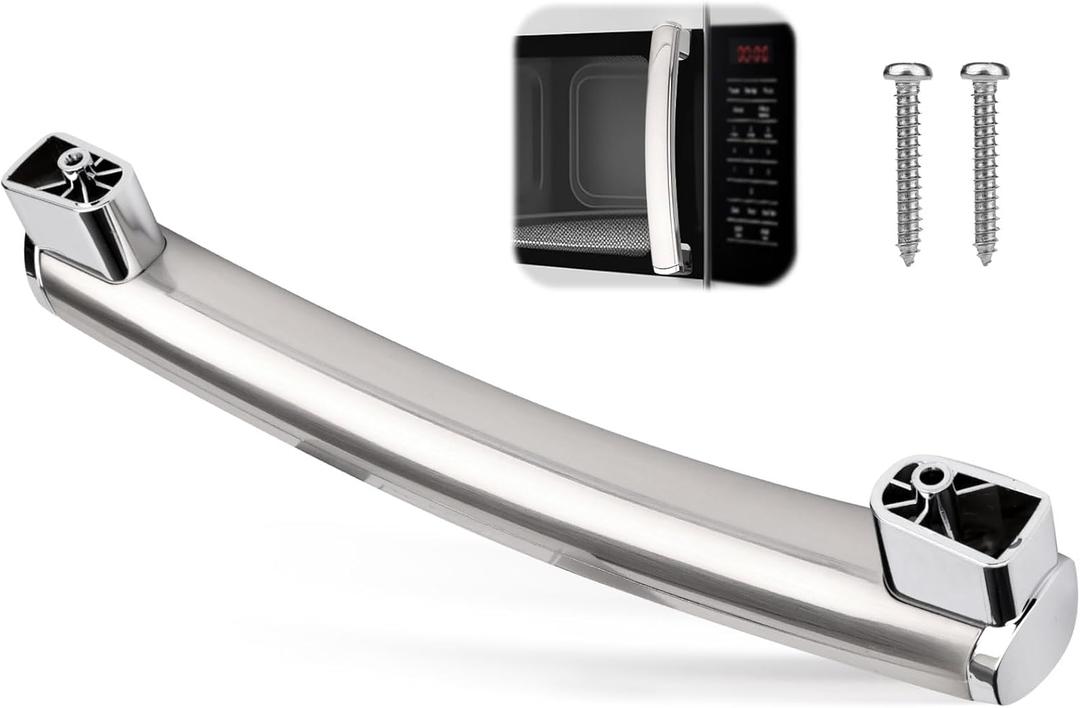 WB15X21101 Microwave Door Handle for GE, Upgraded ABS Plastic Microwave Handle Replacement General Electric Microwave Parts Fit JNM3163RJ3SS, PSA9120SF1SS, PVM9179DF3BB