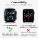 Delidigi for Apple Watch Band with Case 49mm 46mm 45mm 44mm 42mm,Rugged Shockproof Sport Strap with Clear PC Bumper Cover Compatible with Apple Watch Ultra 3 2 1 Series 11 10 9 8 7 6 5 4 SE 3 2 1