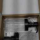 2 PCS Glass Soap Dispenser Set for Bathroom & Kitchen Sink Refillable Liquid Soap Bottle with Squeeze Pump for Hand Dish Soap, Shower Gel, Shampoo and Conditioner-425ML