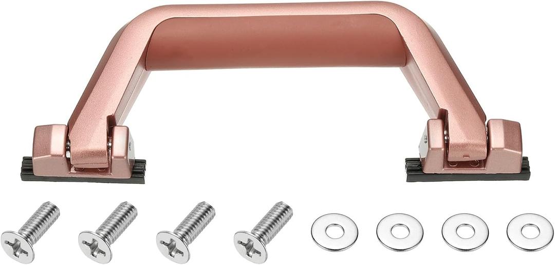 YELARXI Luggage Handle Replacement, Suitcase Handle Replacement, Spare Strap Grip - Fitting for (Suitcase - Travel Bags - Repair Boxes) T042# & Plastic & Rose Gold