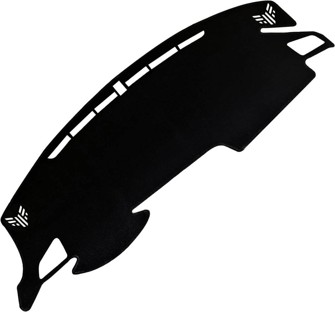 VADA Dashboard Mat Cover fit for Honda Civic 2016 2017 2018 2019 2020 2021, Protector Anti-Glare, Flame Retardant ，Reinforced with Hand-Sewn Lockstitch ，Non-Slip Textured Backing, 2PCS