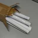 Curtain Rods for Windows 32-96 Inch, 1 Inch Adjustable White Curtain Rod Set with Brackets, Easy Install