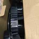 OGOTEZ Rotating Water Bottle Organizer for Stanley Cup 20/30/40oz, Tumbler Holder Organizer for Kitchen Cabinets, Drying Rack with Storage Tray for Stanley Cup Accessories Snack Caddy (BLACK)