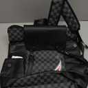 Fashion PU Leather Backpack college schoolbag Laptop Bag Leisure business travel Multifunctional backpack (Style3,ONE SIZE)