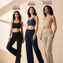 SEVEGO Tall Women's 32/34/36 Inseam Wide Leg Yoga Pants High Waist Stretch Dress Casual Long Sweatpants with Pockets (Black, L)