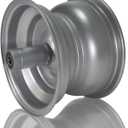 JMCHstore Silver Wheel Rim for Coleman CT200U BT200X CT200UEX 196cc Hisun 200-3 200-7, Axis M200 Mini bike (Front)