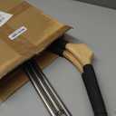 Habiba Lightweight Solid Wood Hangers, Household Non Slip Sponge Seamless Clothes Hanger Hook, Coat Hangers for Suits Pant and Jackets Durable