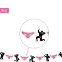 KIKEVITE Bachelorette Party Decorations I Rose Gold Curtain, Stripper Man Hanging Swirls & Banner for Birthday Wedding Engagement Bridal Shower