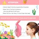 Kids Snorkel Mask Full Face, Snorkeling Gear for Kids with Camera Mount, 180 Degree Panoramic View Snorkeling Set Anti-Fog Anti-Leak