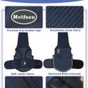 Meifsou Dog Anxiety Vest with Hood, Skin-Friendly Thunder Jacket for Dogs, All-in-One Dog Calming Shirt with Hood for Thunder, Fireworks, Separation - Keep Pet Calm Without Medicine, Dark Blue, M