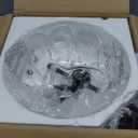 HuixuTe Modern Semi Flush Mount Ceiling Light, 3-Light Black Close to Ceiling Light Fixture with Clear Glass Shade for Living Room Entryway Bedroom