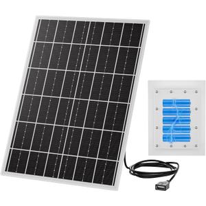 15W 5V Solar Panel for Outdoor Security Camera with 20Ah LiFePO4 Battery - Monocrystalline Solar Panel Kit, MPPT Control Board & USB Output Solar Charger for WiFi Camera, Light, Router