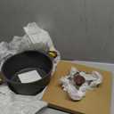 SENSARTE Nonstick Stock Pot with Lid, 4.5 Quart Induction Cooking Pot with Tempered Glass Lid, Stew Pot with Swiss Nonstick Granite Coating, PFOA PFOS APEO Free, Gray