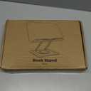 Book Stand for Reading, Adjustable Book Holder with 360Rotating Bases, Ergonomic Cookbook Stand Recipe Book Holder with Elastic Page Clips for Magazines, Tablets, Laptops,Black