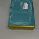 NUKied Stainless Steel Lunch Box for Kids & Adults, 3-Compartment Leak Proof Metal Bento Lunch Box with Fork & Spoon, 26.4 oz Airtight Food Storage Snack Container for School, Work, Travel (Beige)