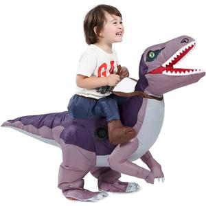 HSCTEK Inflatable Toddler Dinosaur Costume Boys Girls (4-6, Velociraptor)