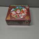 72Pcs Christmas Puzzle for Kids Large Round Floor Puzzles Santa Snowman Elk Jigsaw Puzzles for Holiday Party Favors Supplies