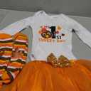 Baby Girl Thanksgiving Outfit Bodysuit+Tutu Skirt+Leg Warmer+Bunny Headband Set Newborn 90