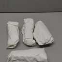 Pu Leather Dining Chair Seat Covers Set of 4, Waterproof Kitchen Chair Covers Stretch Chair Cover for Kitchen/Dining Room/Hotel, Tasteless seat Covers for Chairs (White - 4 PCS)