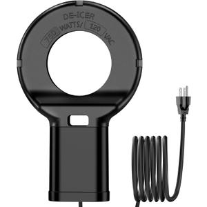 HAHATOWN Utility De-Icer Submersible Cast Aluminum Chicken Water Heater, Designed for Livestock Troughs and Outdoor Tanks (750W) (Black)