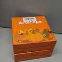 Pack Of 2 Artscope Fall Decorative Throw Pillow Covers 20x20 Inch Set of 4, Hello Happy Autumn Pumpkin Buffalo Plaid Maple Leaves Harvest Outdoor Farmhouse Pillow Cases for Home Sofa Couch-Orange B