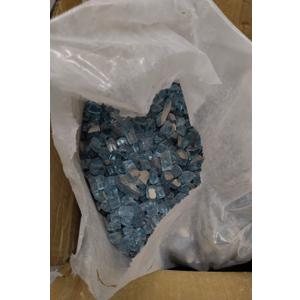 VEVOR Fire Glass, 20 lbs, Aqua Blue, 1/2 Inch High-Temperature Resistant Fireplace Rocks, Reflective & Smokeless Fire Pit Glass for Outdoor Table, Landscaping