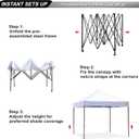 ABCCANOPY Patio Pop Up Canopy Tent 10x10 Commercial-Series (White)