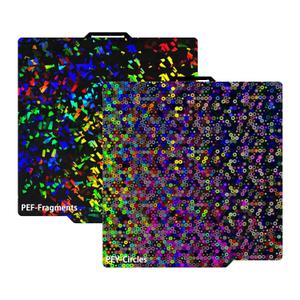Build Plate 257x257mm - GOMENL Build Plate for Bambu Lab P1P/P1S /X1/X1C/X1E/A1 3D Printer, 3D Printer Spring Steel Removable Platform (PEY-Fake+ PEY-Circle)