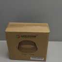 Christmas Tree Collar, 28.4" D Round Tree Base Cover Mixed with Natural Grain Fiber, Pet-Proof Plastic Xmas Tree Ring, Tree Skirt for Christmas Decorations, Easy Assembly (Beige)