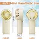 10 Pack Mini Portable Fan Bulk Handheld Pocket Fan Mini Fans Bulk