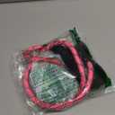 Taglory Rope Dog Leash 4 FT with Comfortable Padded Handle, Highly Reflective Threads Leash and Anti-Tangle Clip for Walking Medium Large Dogs, 1/2 inch, Pink