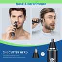 Ear and Nose Hair Trimmer for Men Women, 2026 Professional Painless USB Rechargeable Eyebrow & Facial Hair Trimmer, 13,000 RPM Precision Tool with Powerful Motor and Dual-Edge Blades, IPX7 Waterproof