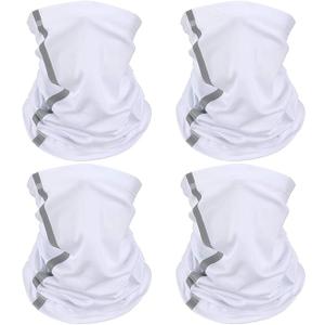 Neck Gaiter for Men Reflective Face Mask Cover, UV Sun Protection Neon Balaclava Hi Vis Bandana for Work