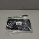 Velet Travel Jewelry Case Roll Bag Organizer for Necklace Bracelet Black Gray Velvet (Black with elastic)