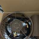 Garden Hose Reel Wall Mounted, Heavy Duty Hose Reel Holds 155ft of 5/8-inch Hose, Outdoor Metal Water Hose Organizer with 6.5ft Leader Hose & Brass Fitting for Outside