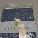 KIRUNDO Long Sleeve Shirts for Women 2025 Fall Fashion Outfits Going Out Tops Collar V Neck Blouses Ribbed Knit Loose Tunic (Small, Dark Blue)