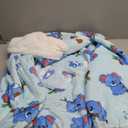 Giggling Getup Wearable Blanket Hoodie for Adults Gifts for Teen Girls Sister Women Sherpa Fleece Printed Hooded Blanket Sweatshirt Warm Cozy with Pocket & Sleeves Sky Blue Koala