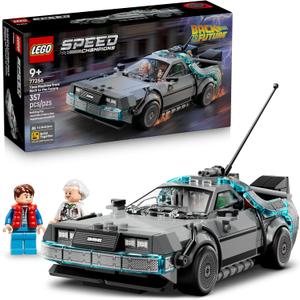 LEGO Speed Champions Time Machine from Back to The Future Building Toy for Kids - Pretend Play & Display Car Toy W/2 Build Modes for Boys & Girls, Ages 9+ - Gift Ideas for Birthdays & Fans - 77256