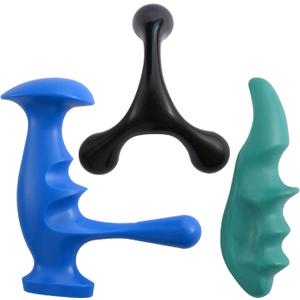 Abnaok Manual Trigger Point Massage Tool and Thumb Saver for Full Body Deep Tissue Massage, with 3-Legged Massage Knobs, Stress Relief