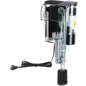 hygger Hang On Back Aquarium Filter, Small Fish Tank Filter Waterfall Filtration System, Adjustable Water Flow with Surface Skimmer, Replaceable Sponge Quiet Hanging Filter for Tank 5~10 Gal