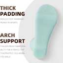 Women's Moisture Wicking Low-Top Ankle Socks, Shock Absorption, Air Bubble, 3 Pairs (6-9)