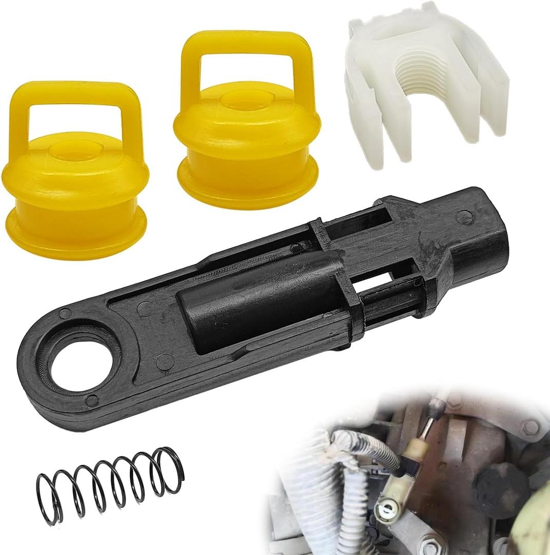 14104 15276979 52855956AG Transmission Shifter Linkage Cable Kit 5 Pcs Shift Lever Cable Link Bushing Repair Kit Fit for Chevy Silverado 1500 2500 3500 Buick Cadillac GMC JP RAM Dodge Jeep 2004-2020