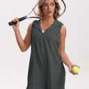 Women's Summer Sleeveless Athletic Workout Hooded Rompers Casual Zip-Front Neck Shorts Jumpsuit Overalls with Pockets (Gray, XL)
