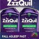 ZzzQuil, Sleep Aid, Nighttime Sleep Aid Liquid, 50 mg Diphenhydramine HCl, Fall Asleep Fast, Non-Habit Forming, Warming Berry Flavor, 12 FL OZ (Pack of 2)