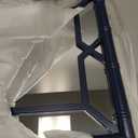 Bamboo-Look Solid Wood Window Pane Mirror 23" X 31" - Blue