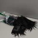 Male Viking Fur Shawl Costume-Medieval Male Fur Shoulder Wrap for Renaissance (Black)