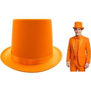 Nicky Bigs Novelties Adult Satin Top Hat Magician Gentleman Roaring 20s Tuxedo Formal Costume (Orange) Nicky Bigs Novelties Adult Satin Top Hat Magician Gentleman Roaring 20s Tuxedo Formal Costume (Orange)