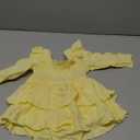 YOUNGER TREE Baby Girl Fall Clothes Infant Long Sleeve Ruffle Romper Dress with Headband Cute Toddler Winter Outfits   3-6 M