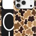 Jusy Magnetic Camo Phone Case for iPhone 17 Pro Max,Brown | Compatible with MagSafe, Duck Camo Design, TPU and PC Protective Shockproof Cover