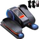 Under Desk Machine, Electric Ellipse Leg Exerciser for Senior, 13 Adjustable Speeds Quiet and Portable Seated Pedal Exerciser for Training with Remote Control